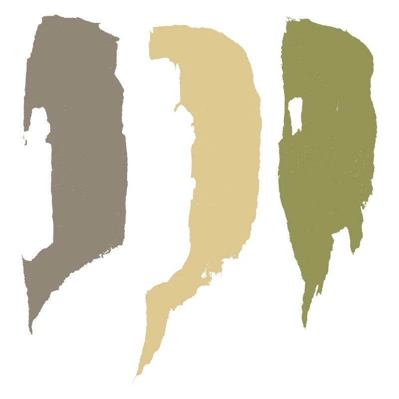 Abstract Style Stripes - Brushes KHAKI
