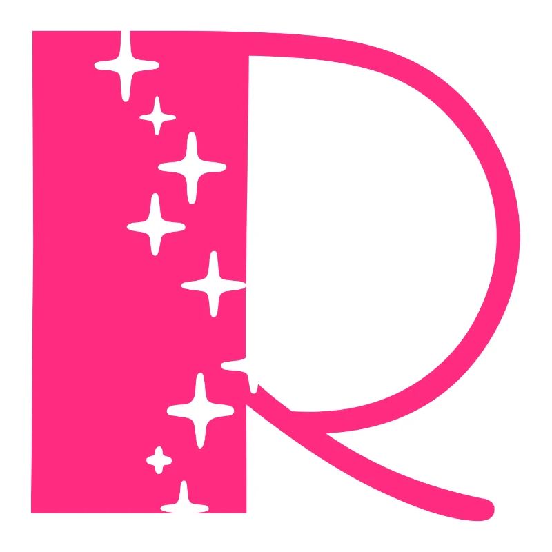 Buchstabe R Glitzer