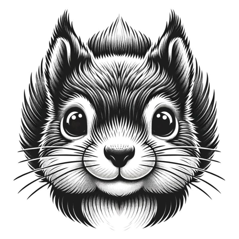 Black Squirrel Nut Animal Lover Design