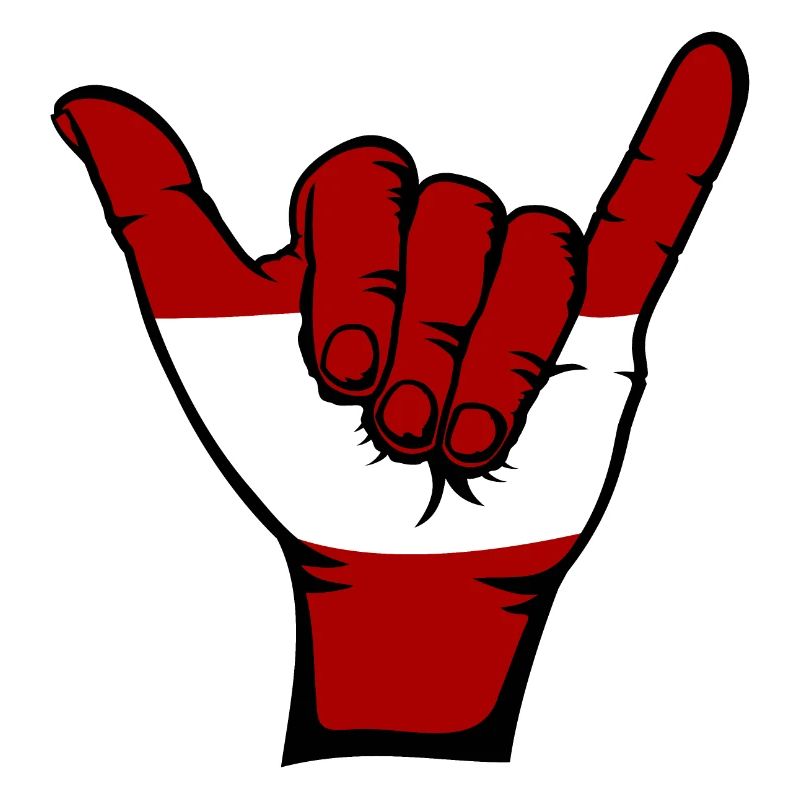 Drapeau de l’Autriche Symbole de surf