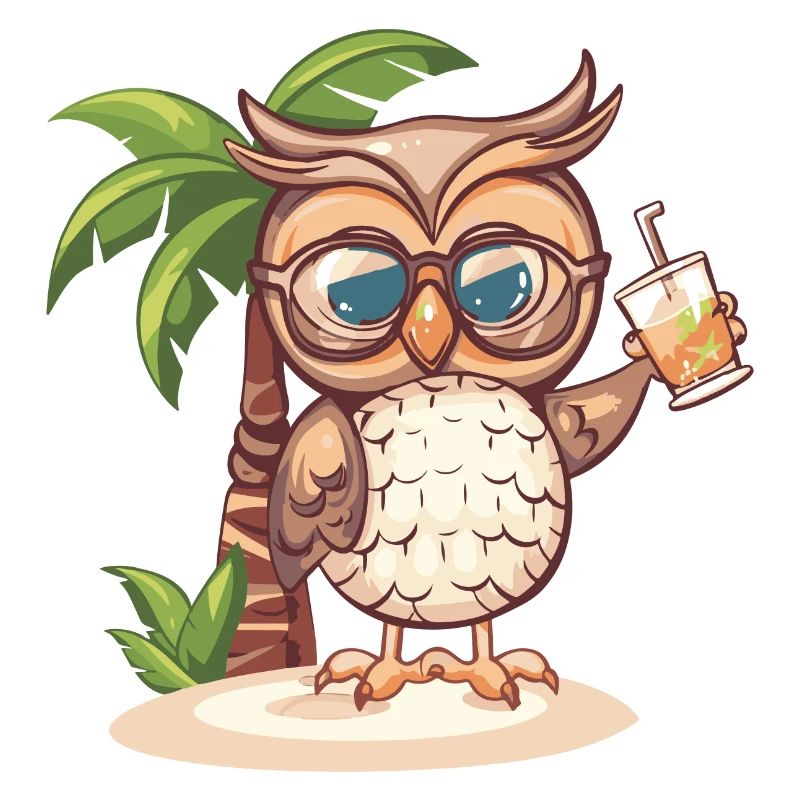 Eule Sommer Urlaub