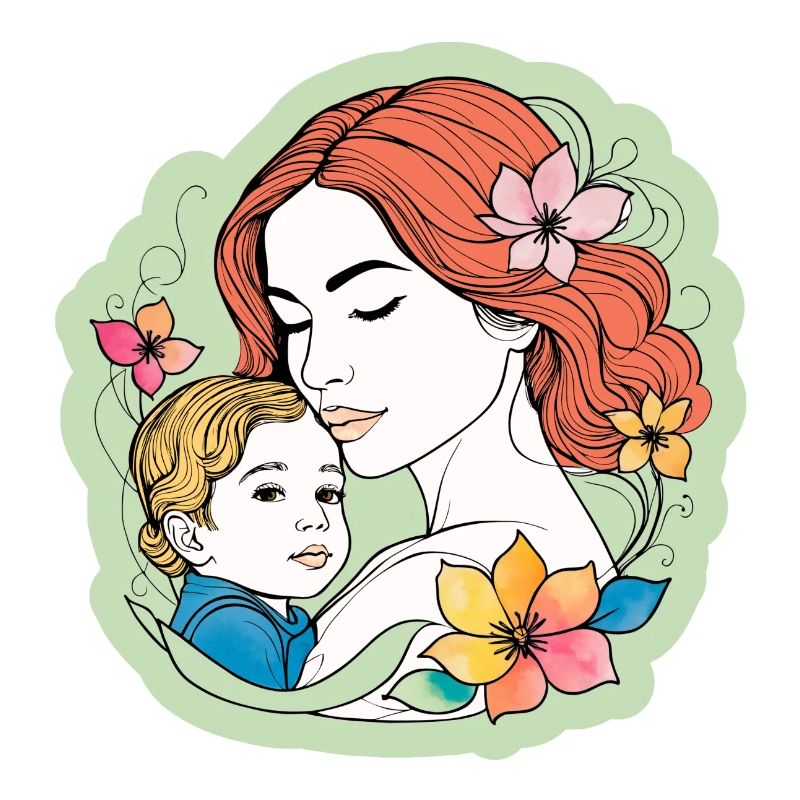 Mutter Kind Muttertagsmotiv