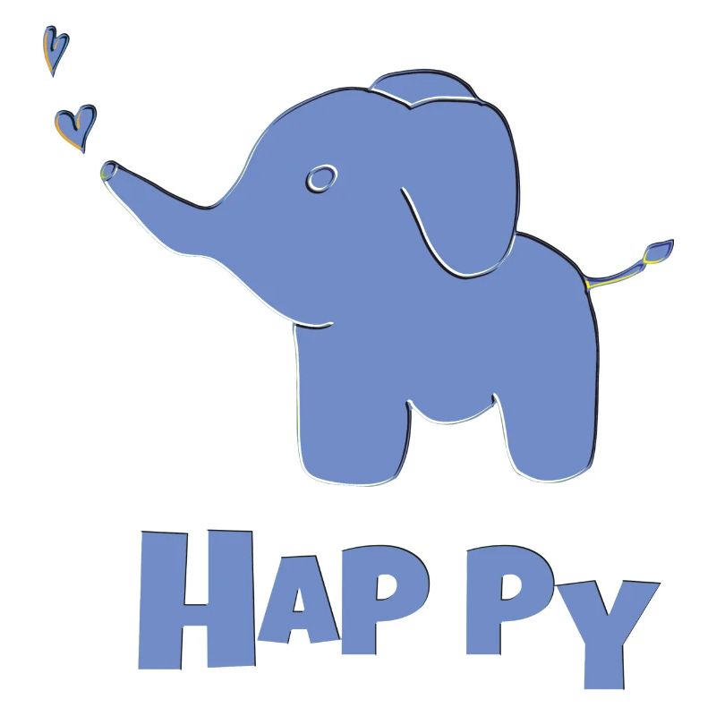 Éléphant Heureux