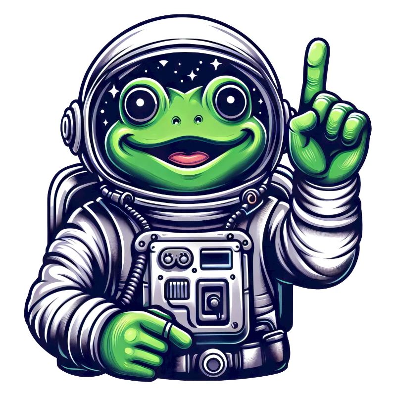 Astronaut Frog Toad Space Cosmonaut