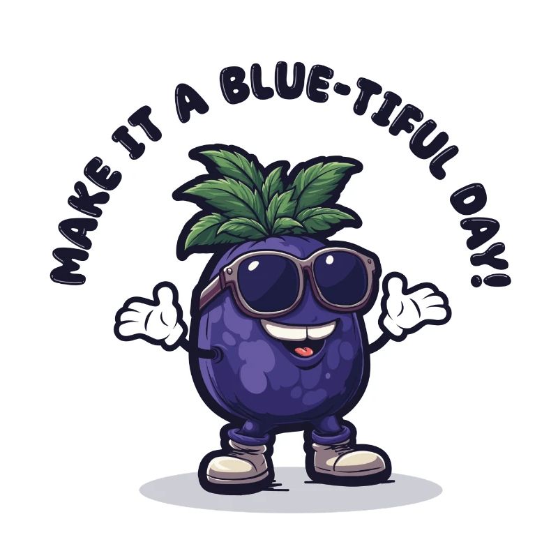 Freche Blaubeere - Make it a Blue-tiful Day