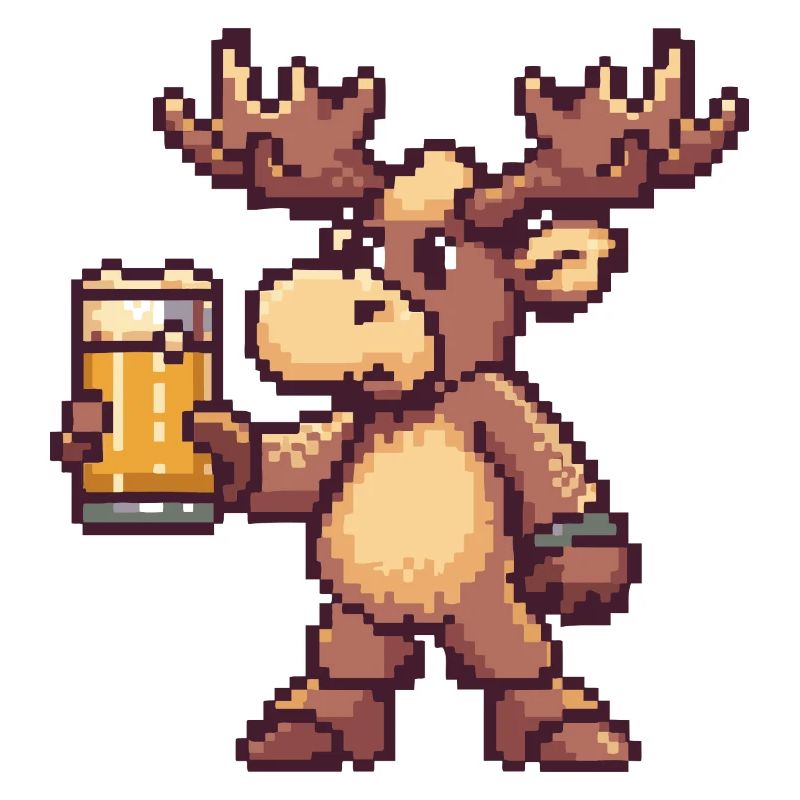 Elch Bier Pixel