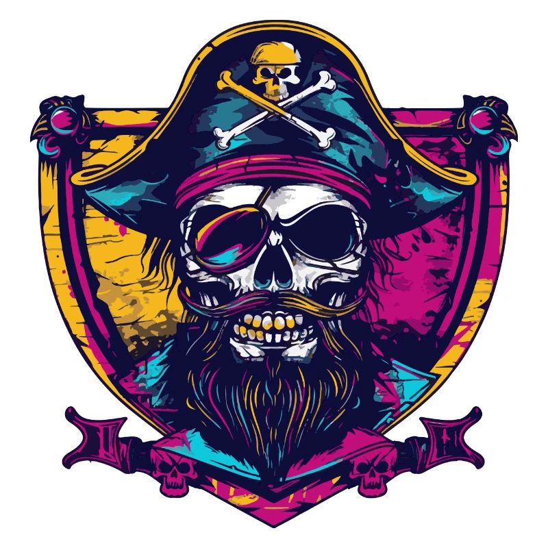 Pirate Skull Crest