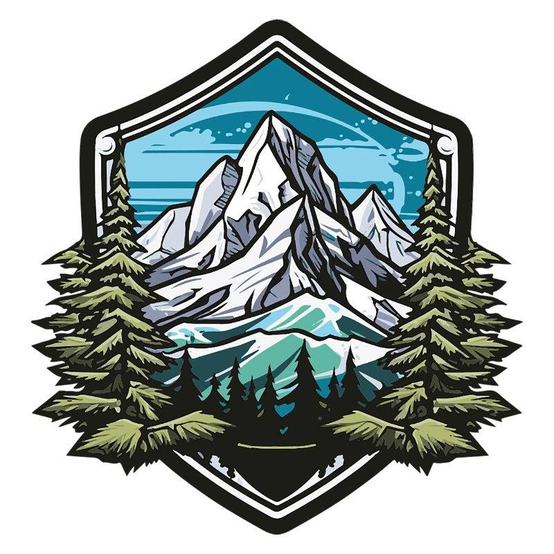 Mountains Winter Forest Peaks