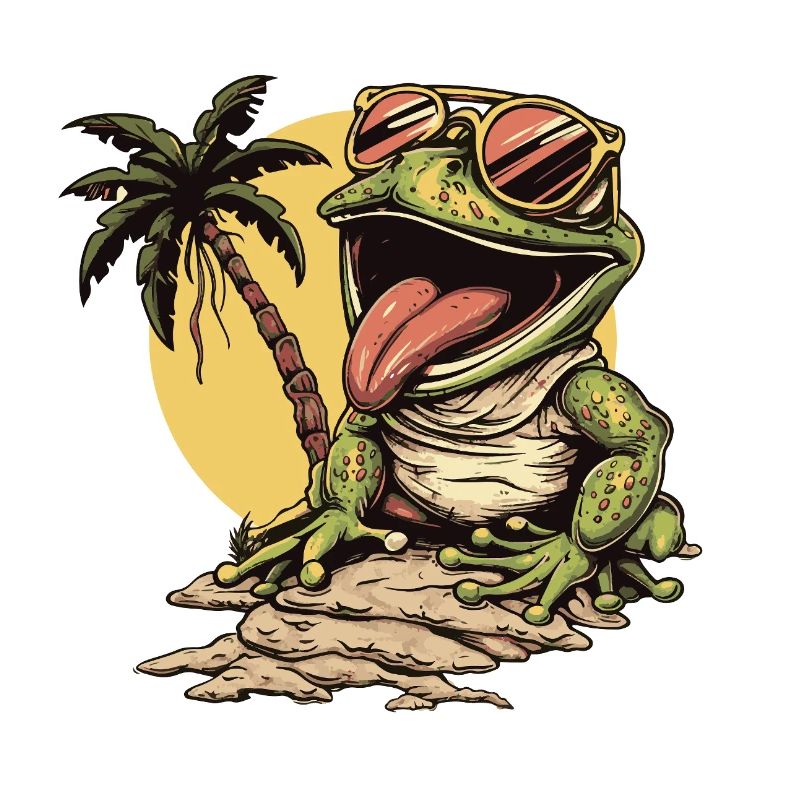 Frosch Sommer Urlaub