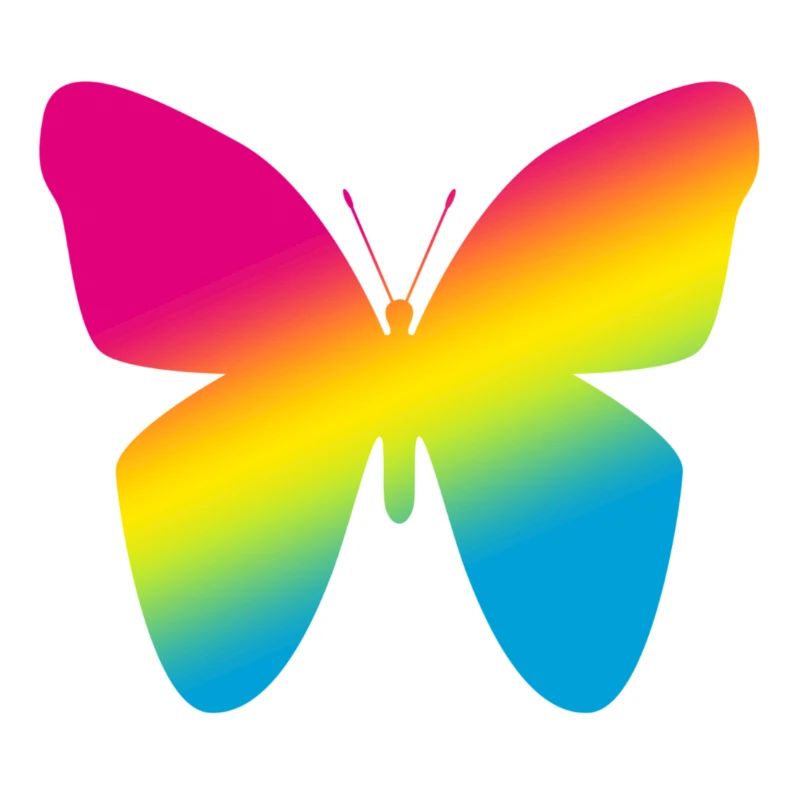 Papillon coloré Logo LGBT