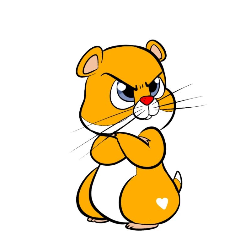 eingeschnappter Hamster