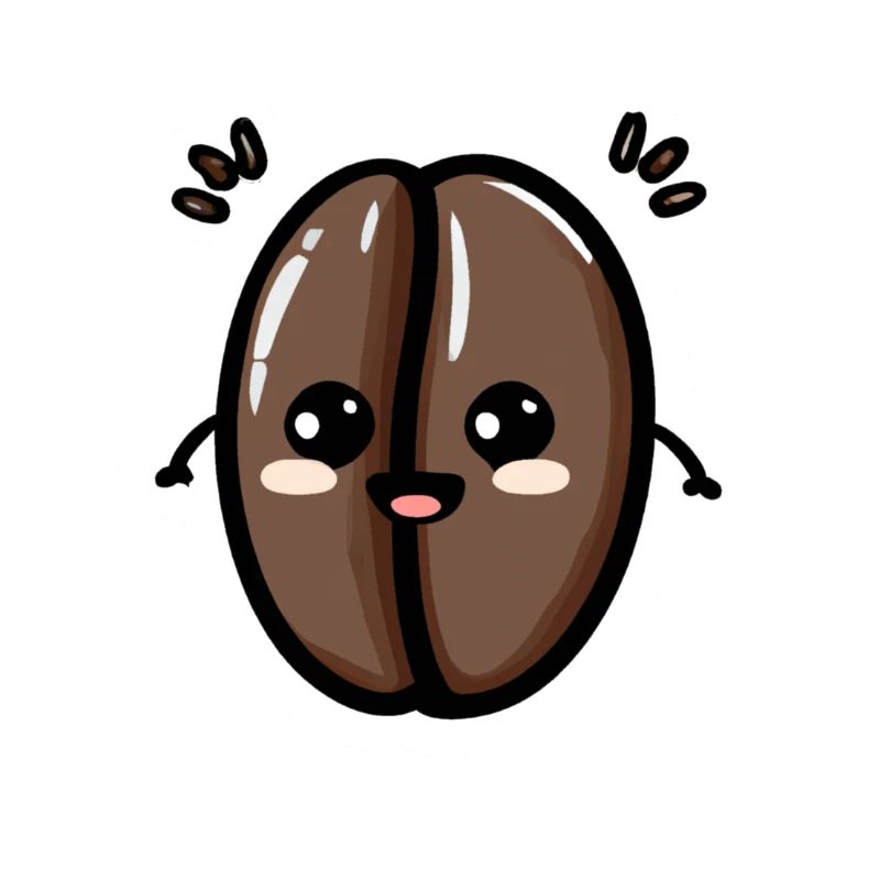 Kawaii Kaffeebohne