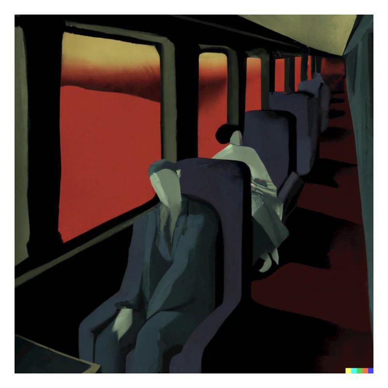 We all sit in the same train by Edward Hopper