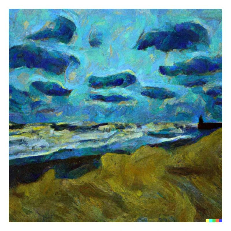 Van Gogh Strand Meer