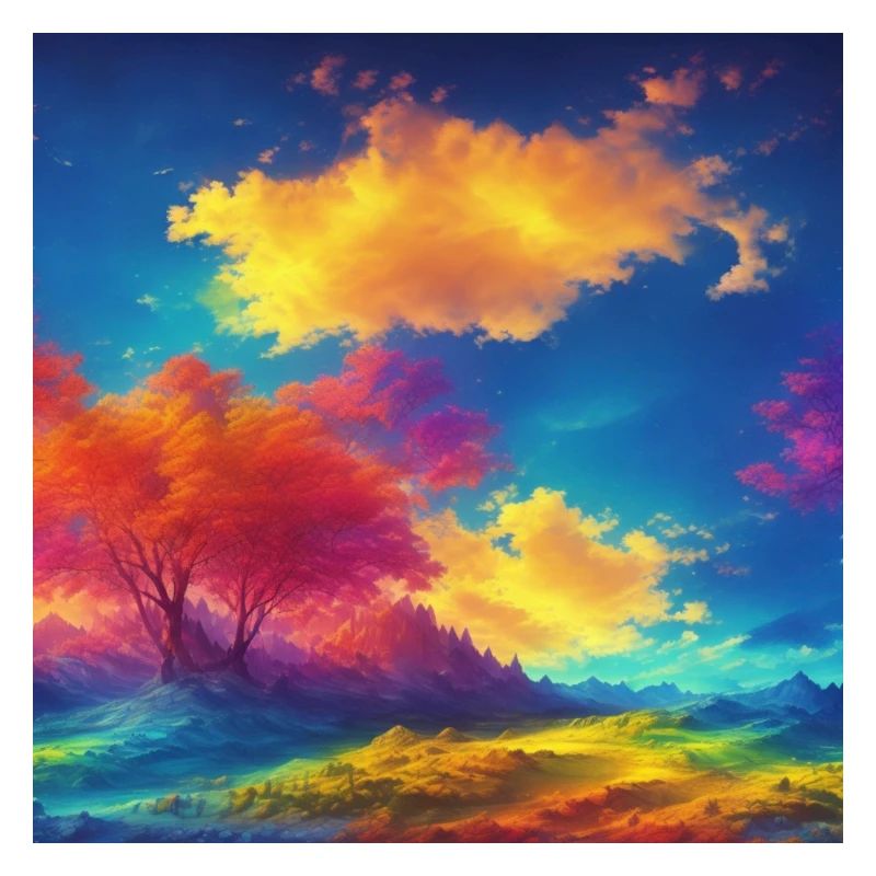 A technicolor world with a dazzling array