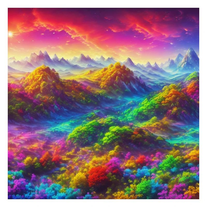 A technicolor dreamscape