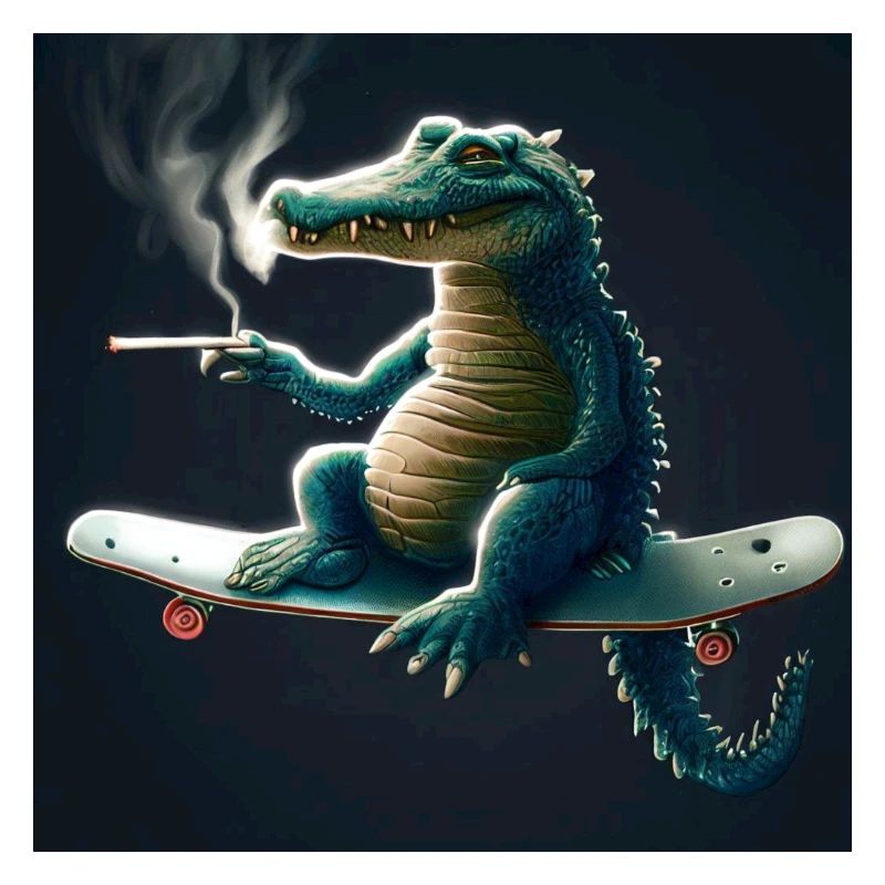 Steiniges Krokodil