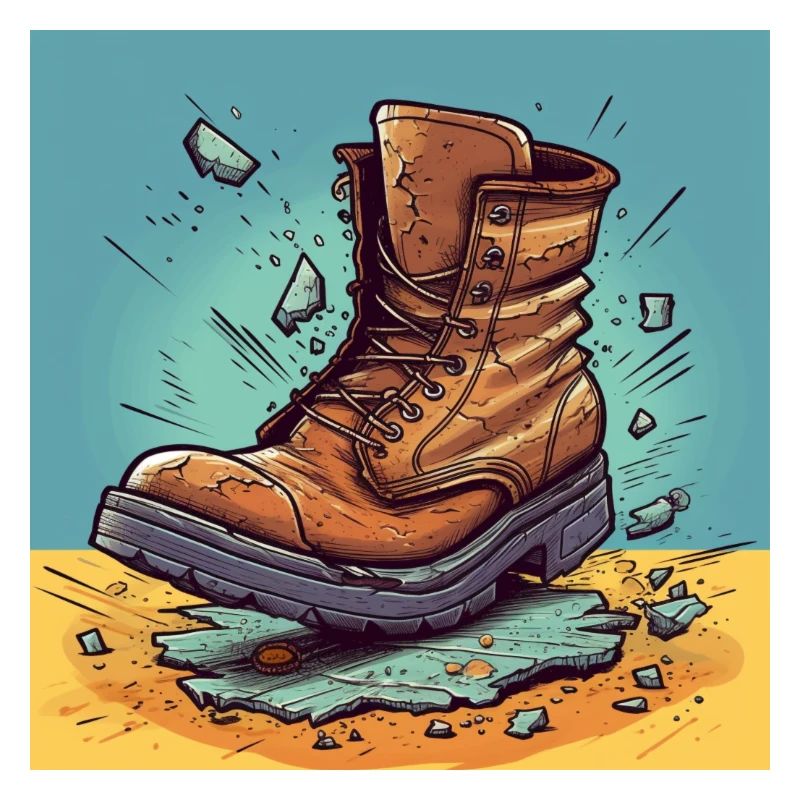 Kaputte Stiefel