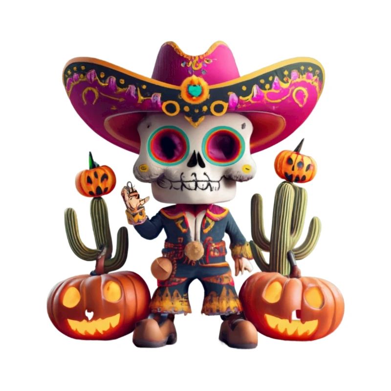 Roberta with cute skull