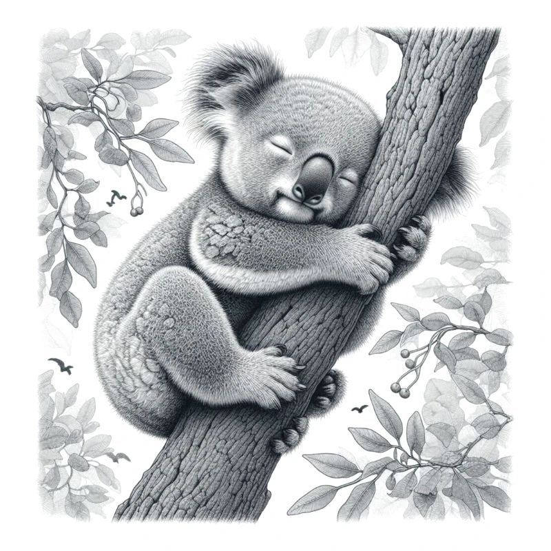 Koala Bär schläft