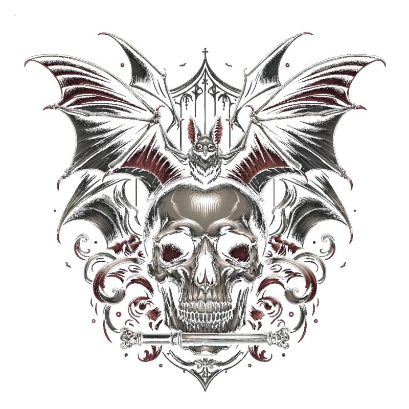 Cathedral Night: Skull and Bat