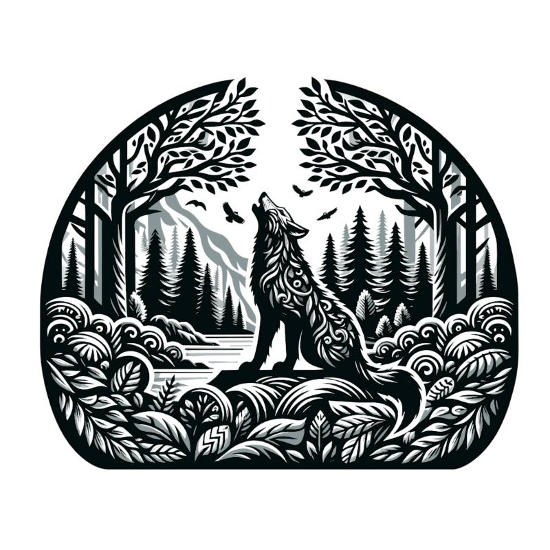 Forest Wolf Ravens