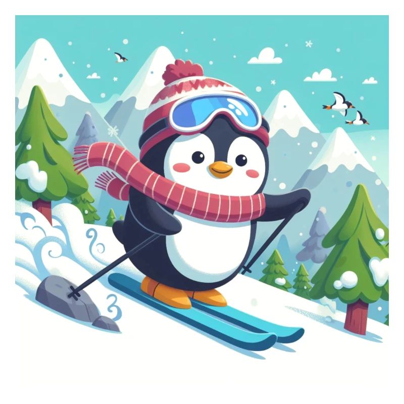 Ski-Pinguin
