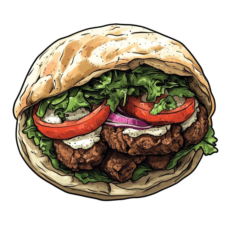 Frisch, lecker, authentisch: Falafel-Wrap