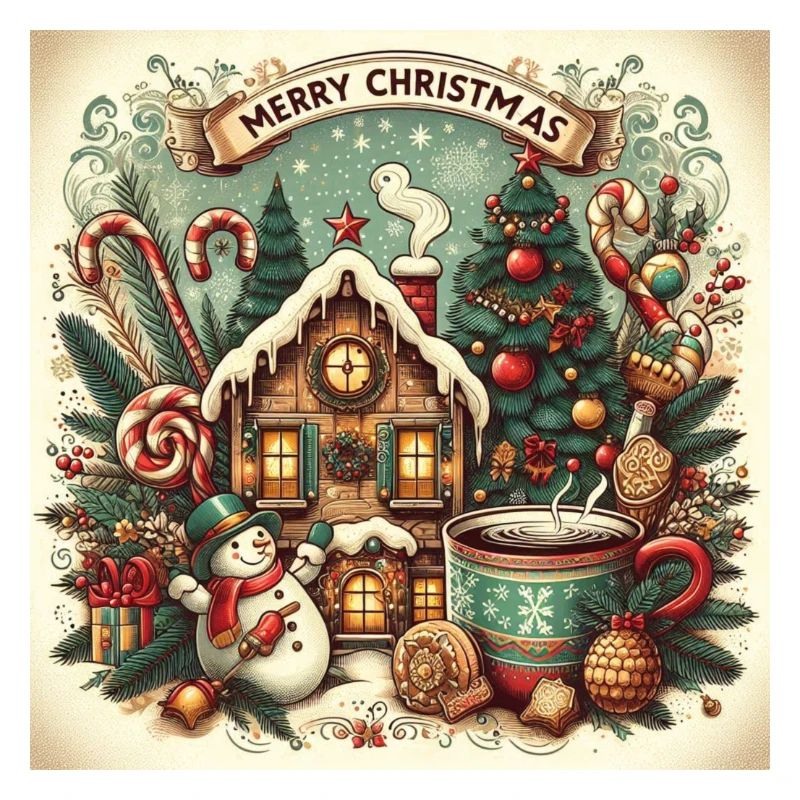 Nostalgisches Weihnachtsdesign