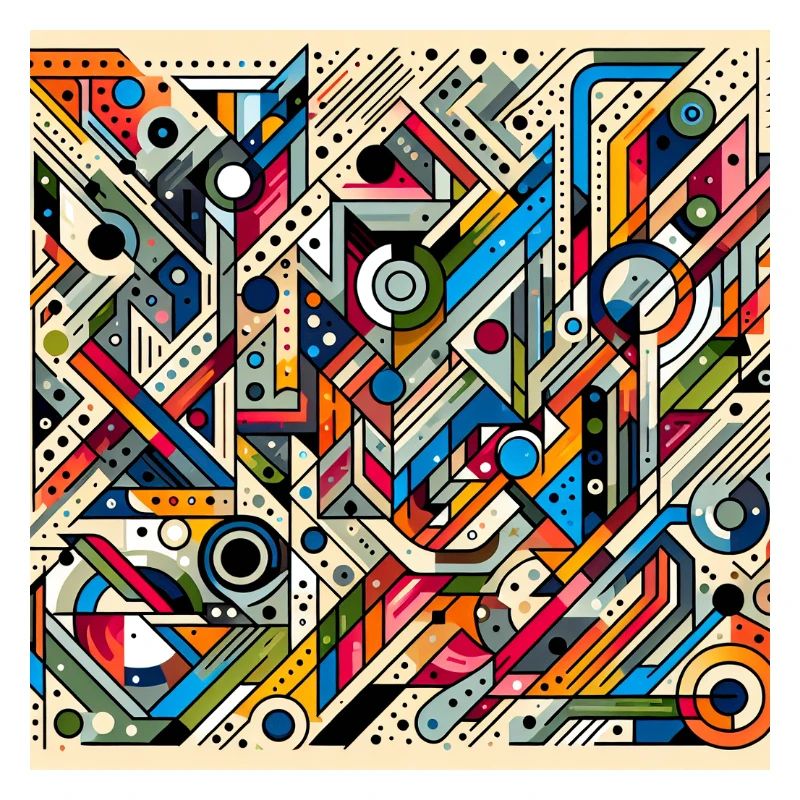 Abstraktes Graffiti Kunstwerk