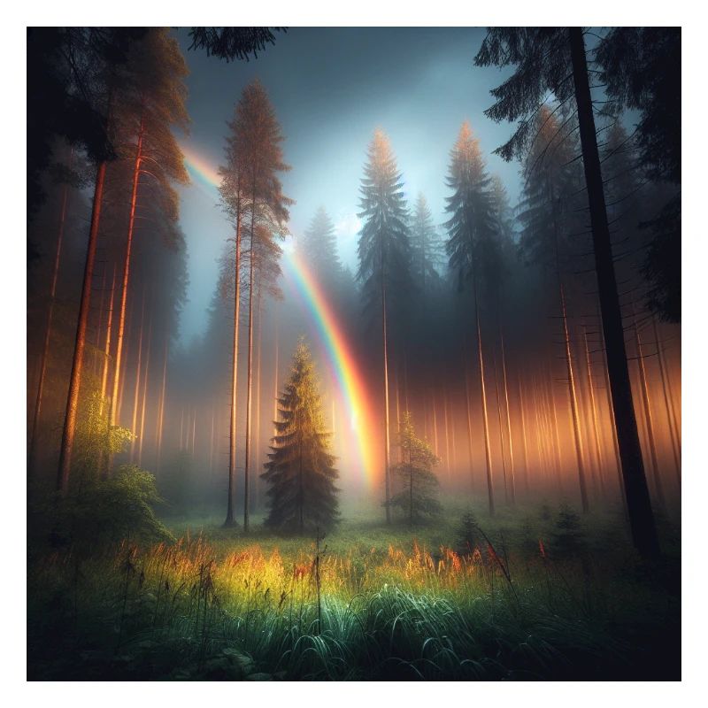 Regenbogen Wald