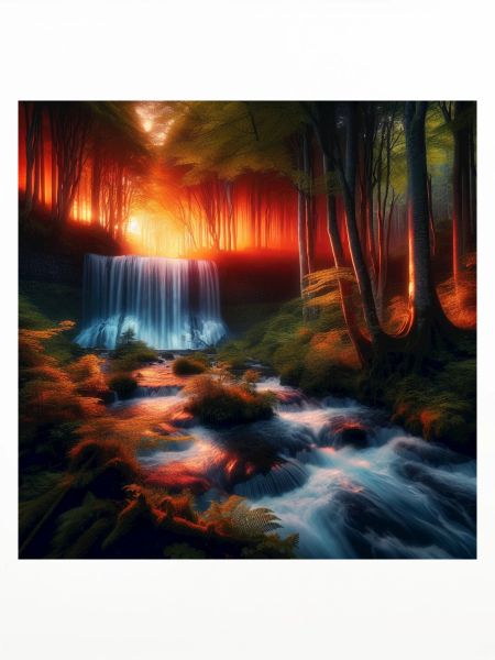 Wasserfall im Wald
