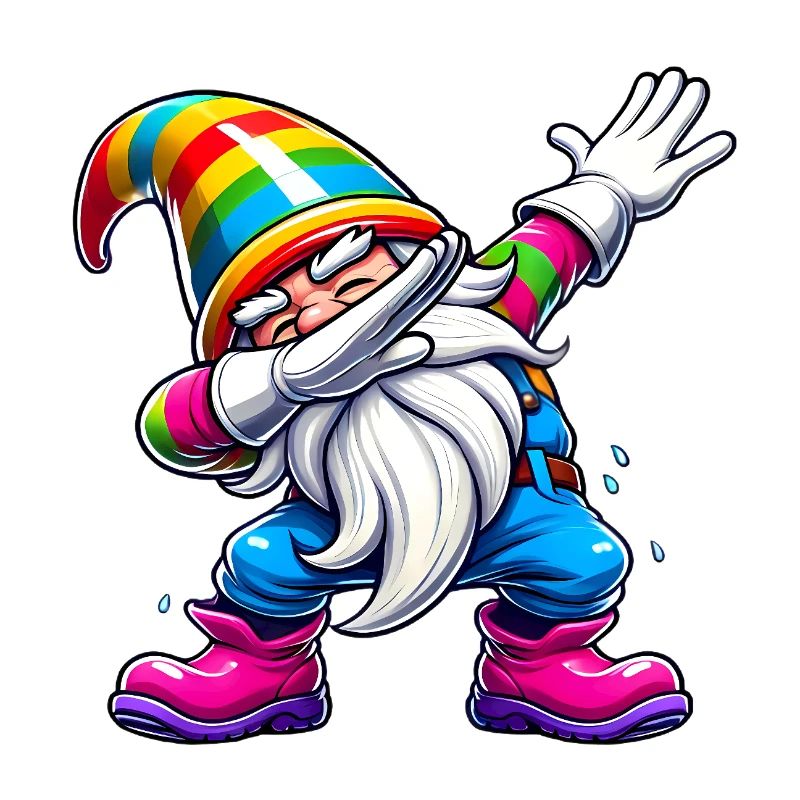 Dabbing Regenbogen Gnome Lustiges Geschenk