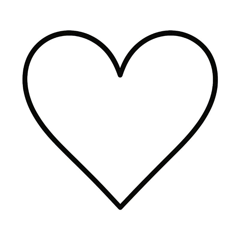 Basic heart black