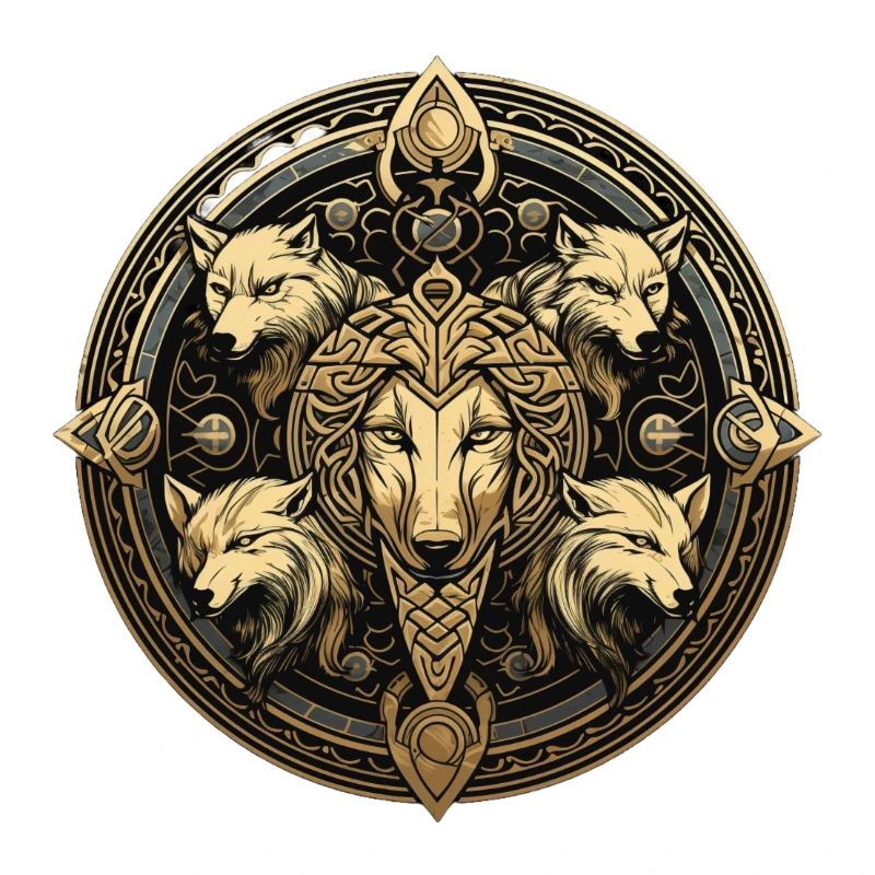 Mystical Wolf Circle