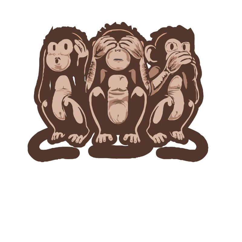 Three wise monkeys speak Hear & See