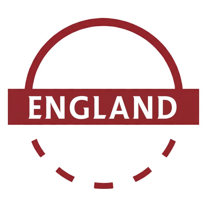 Rundes Abzeichen mit englischem Emblem