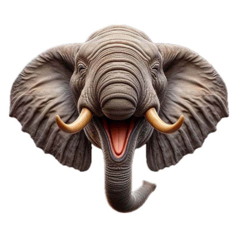 Lachender Elefant