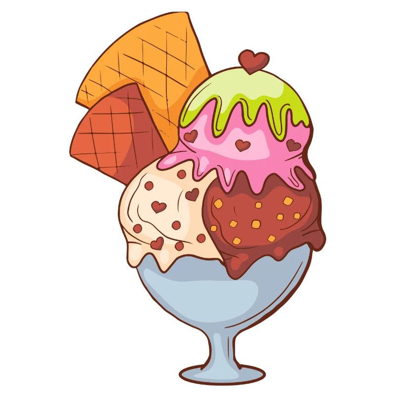 Eis Speiseeis Eiskrem Eiscreme Kugeleis Eisbecher