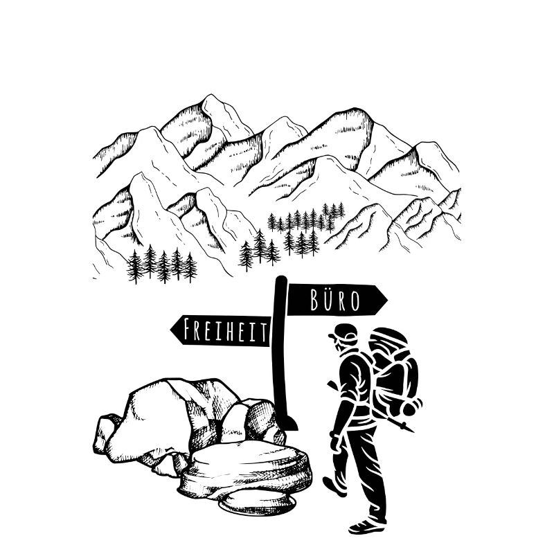 Bergsteigen, Wandern oder Büro?