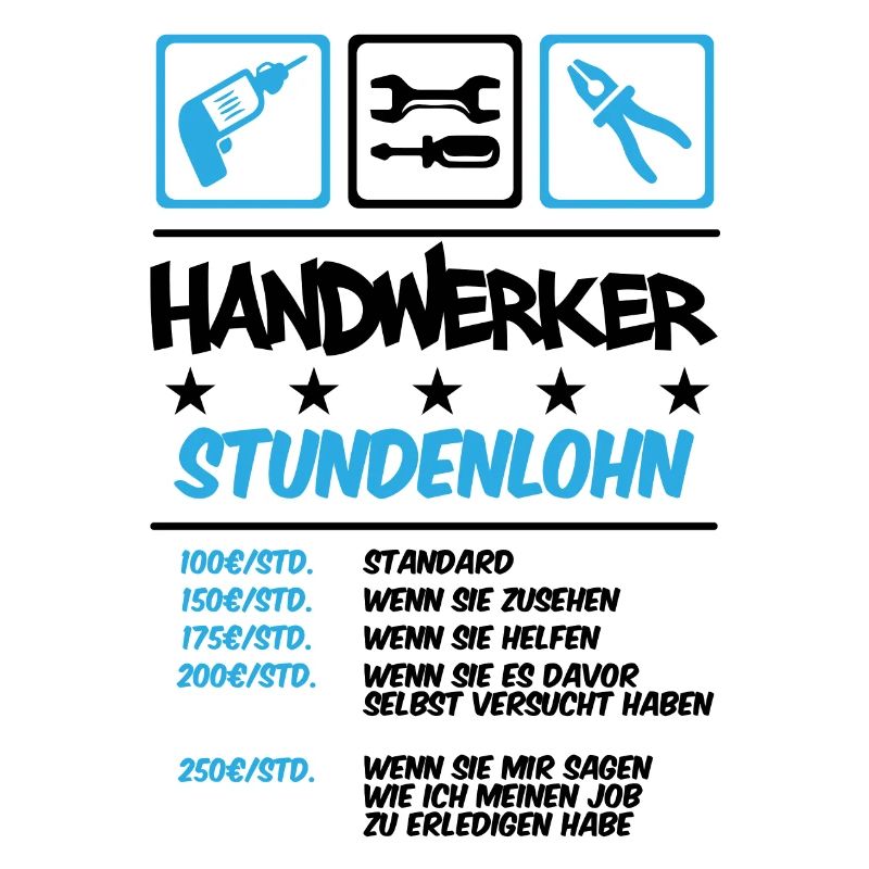 Handwerker Stundenlohn