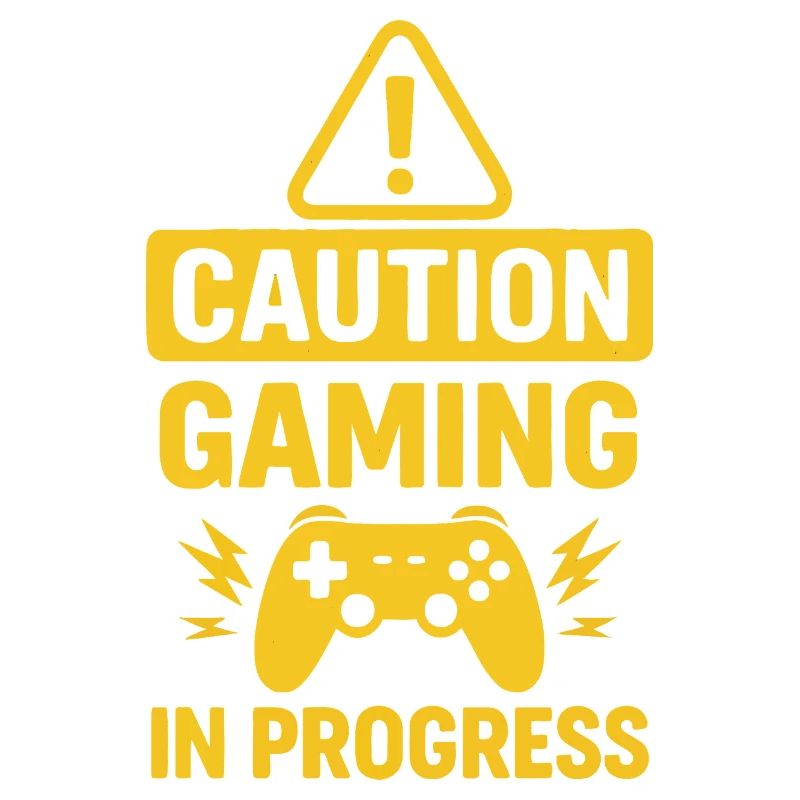 Warnung Gaming in Progress