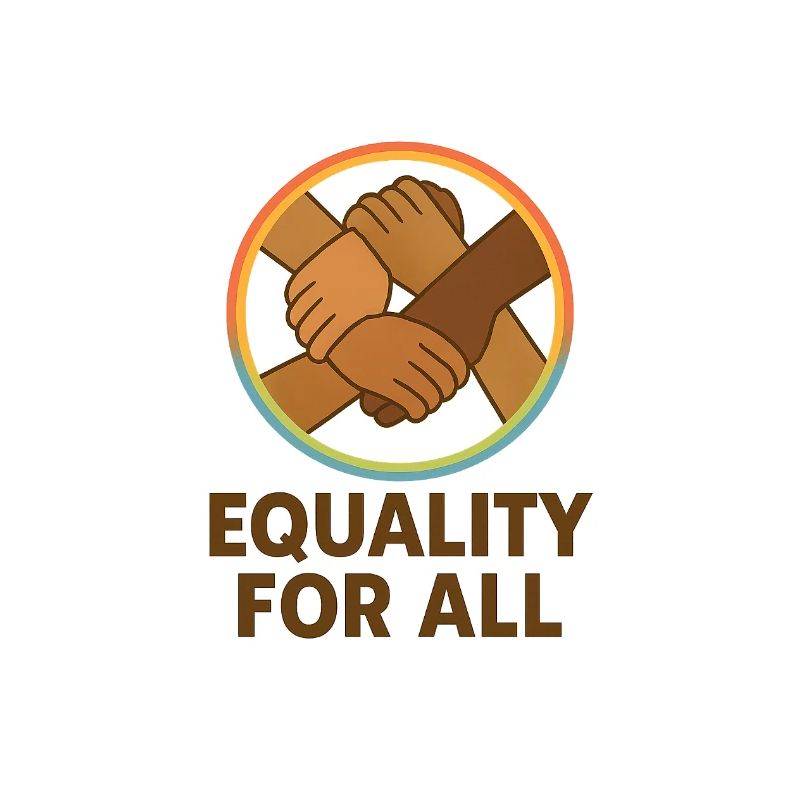 Unity Hands Circular Emblem Design