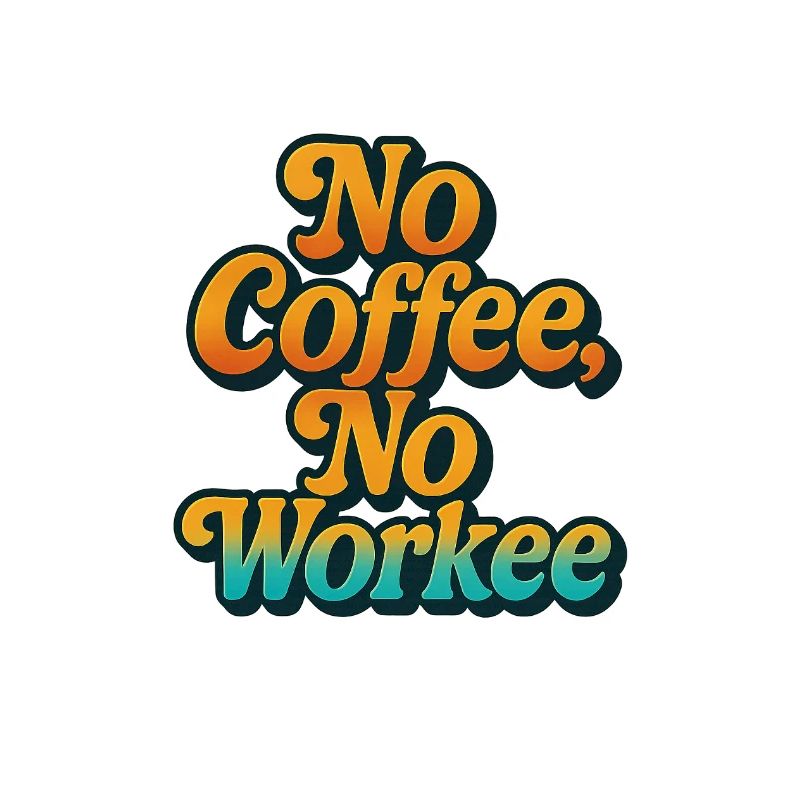 Conception audacieuse de citation de motivation de café