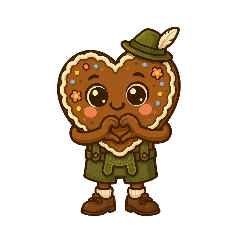 Lebkuchenheld in Lederhosen