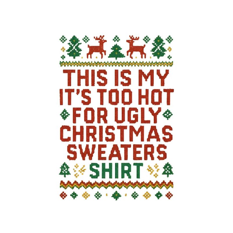 Chemise pull de Noël moche