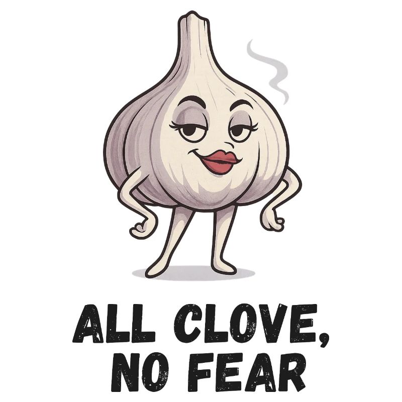  Knoblauch Dame eine Angst karikatur 