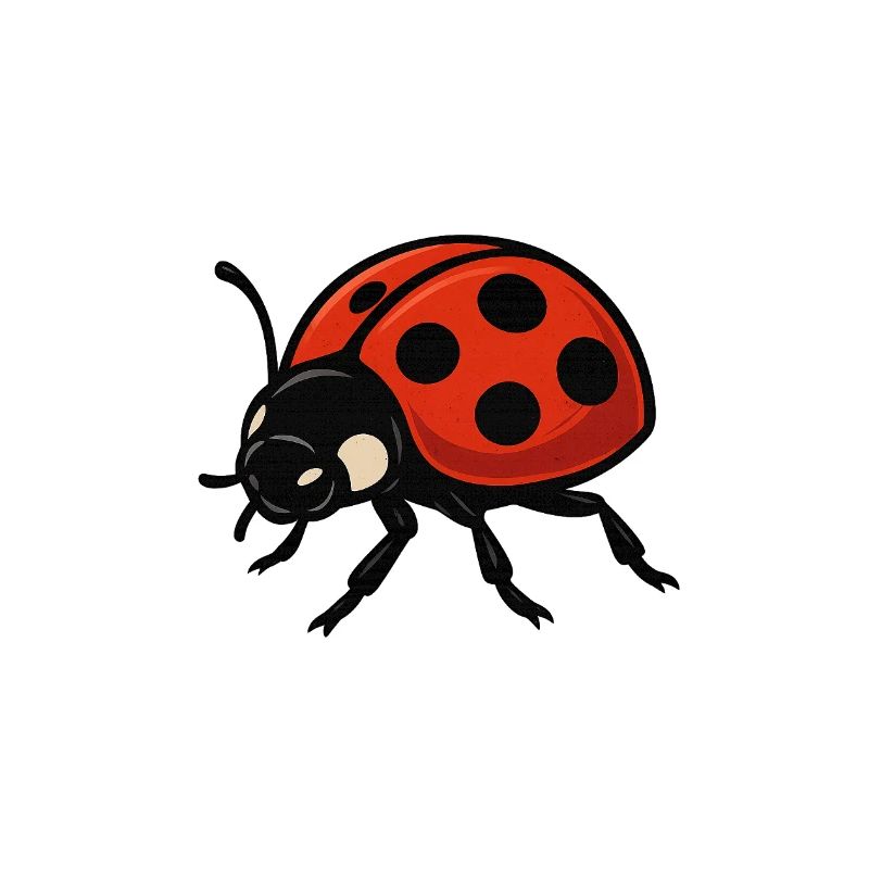 Rote Marienkäfer Ladybug Cartoon