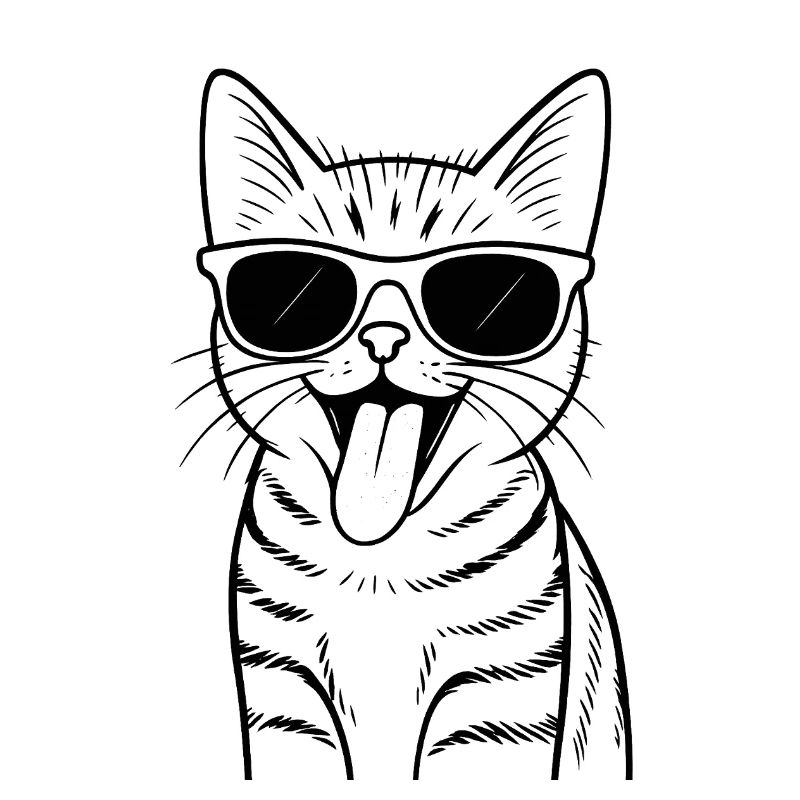 Vibrations lunettes de soleil pour chat