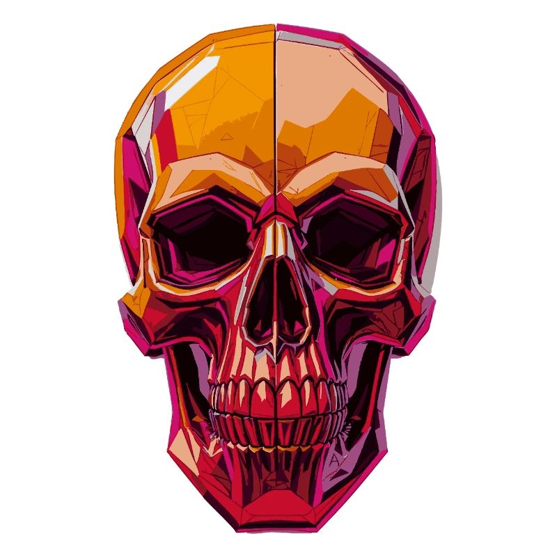 Polygon Skull – Geometric Skull Motif
